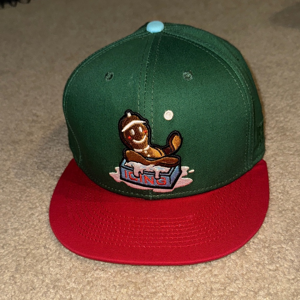 Baseballism NWOT Icing Gingerbread Man Snaback Hat- Gingerbread Scented